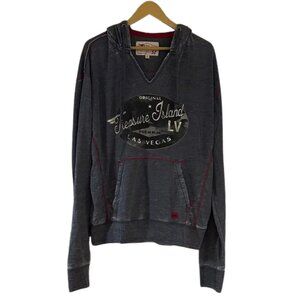 Treasure Island Las Vegas Hoodie Men’s Gray Graphic Sweatshirt